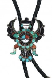 ZUNI PUEBLO MULTI-STONE INLAY