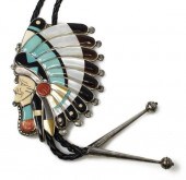 ZUNI RAYMOND QUAM SILVER INLAI