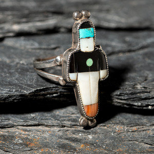 Zuni Silver and Mosaic Inlay