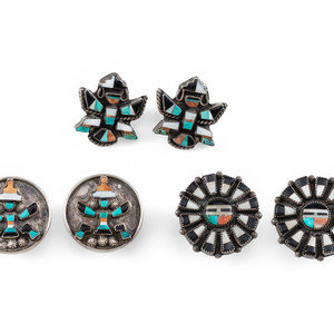 Zuni Silver and Mosaic Inlay