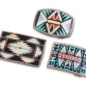 Zuni Silver and Mosaic Inlay B