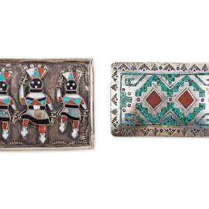 Zuni Silver and Mosaic Inlay Gan