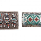 Zuni Silver and Mosaic Inlay G