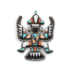 Zuni Silver and Mosaic Inlay