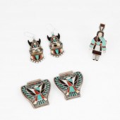 ZUNI SILVER AND MULTI-STONE IN