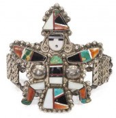 ZUNI SILVER INLAID KNIFEWING G