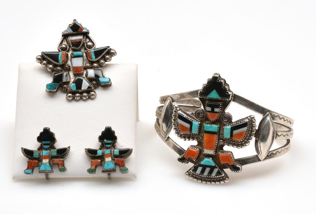 ZUNI SILVER KNIFE WING GOD