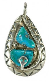 ZUNI SILVER PENDANT BY EFFIE C