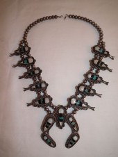 ZUNI SQUASH BLOSSOM NECKLACEOl
