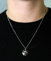 ZUNI STERLING INLAY SUNFACE PE