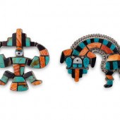 Zuni Sterling Silver and Mosai