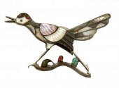 ZUNI STERLING SILVER INLAY VTG
