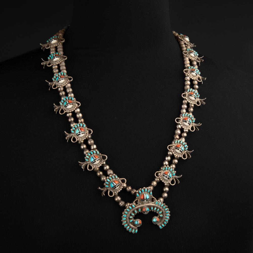 ZUNI-STYLE, SILVER AND STONE