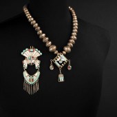 ZUNI-STYLE, SUN MOTIF SILVER A