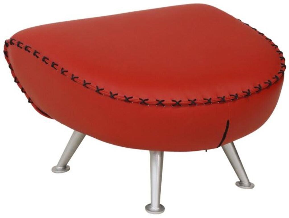 ZURI FURNITURE 'VITALI' RED FAUX