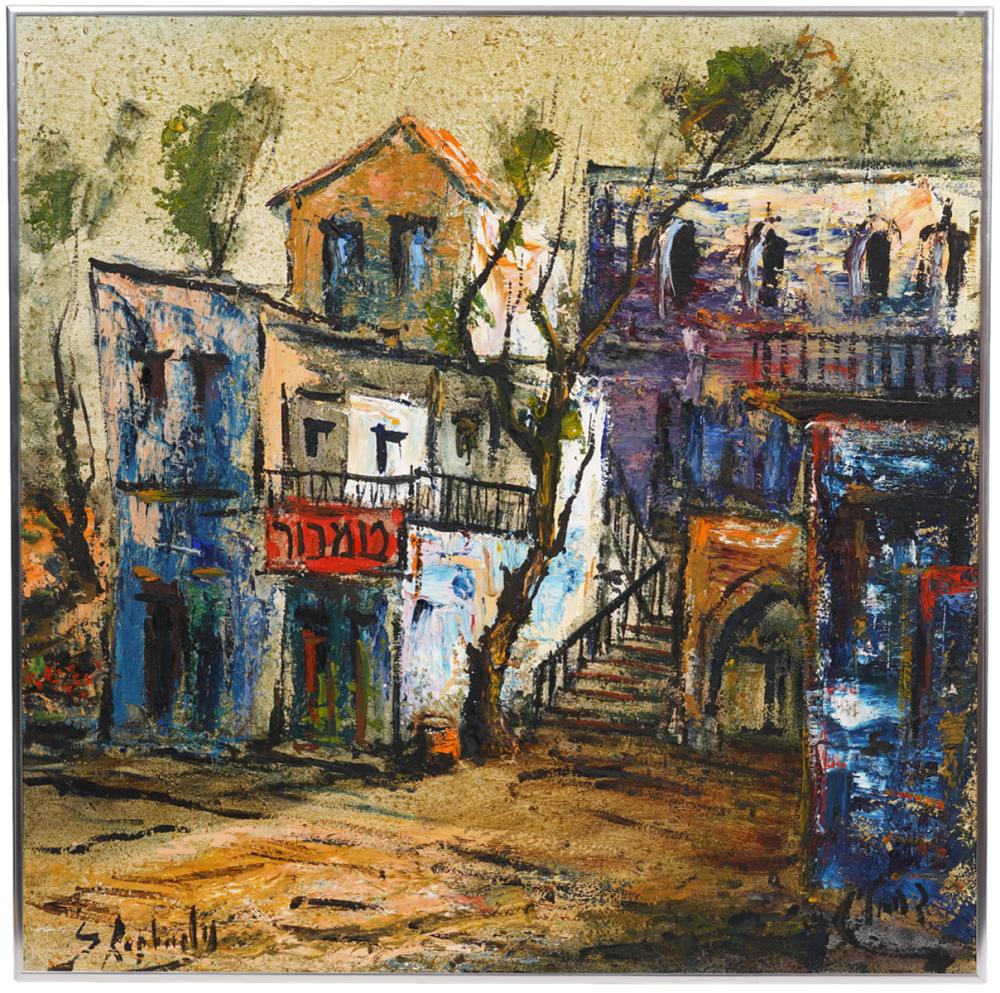 ZVI RAPHAELI OIL ON BOARD